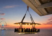 Dinner In The Sky: Restaurant 50 meters high in Dubai