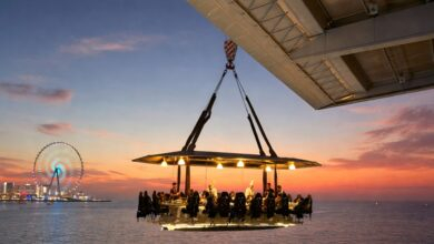 Dinner In The Sky: Restaurant 50 meters high in Dubai